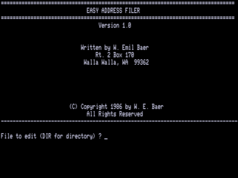 Screen shot